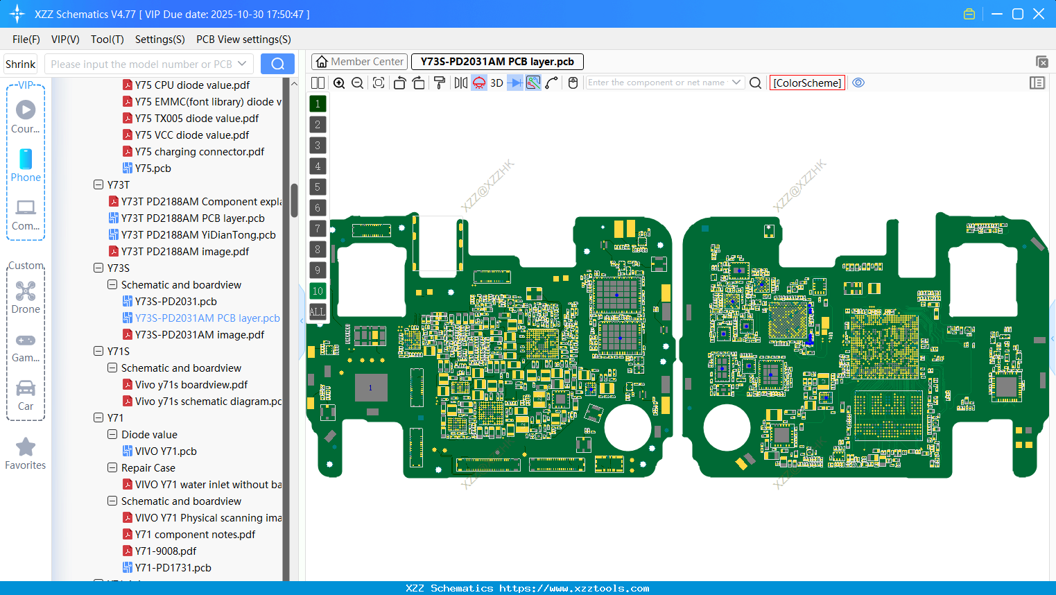 VIVO Y73S-PD2031AM PCB Layer